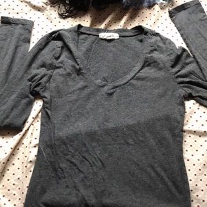 Omg sleeve grey shirt